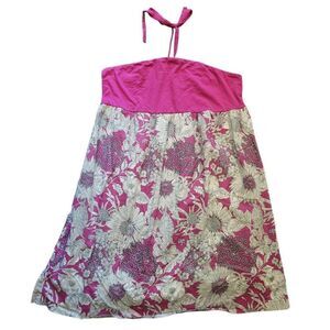 Vintage Y2K Liberty of London Target Dress Women's XL Halter Floral Print Tunic